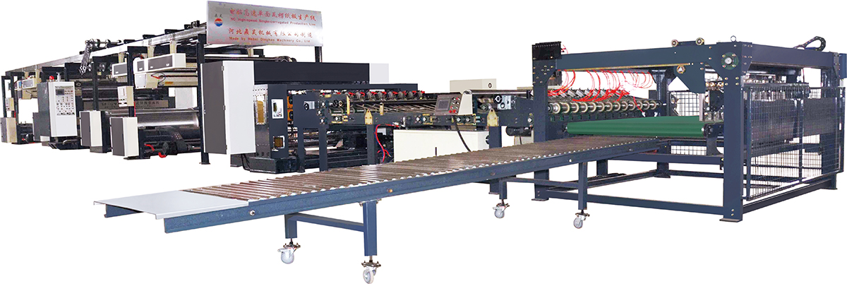 Ligne de Production à Grande Vitesse de Carton Ondulé en Feuille Simple DHSL