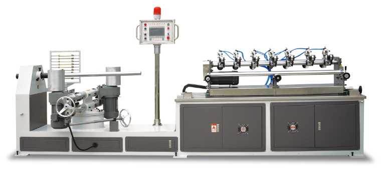 Machine de tubes en papier multi-lames à double tête CNC TZ-60